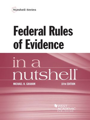 cover image of Federal Rules of Evidence in a Nutshell